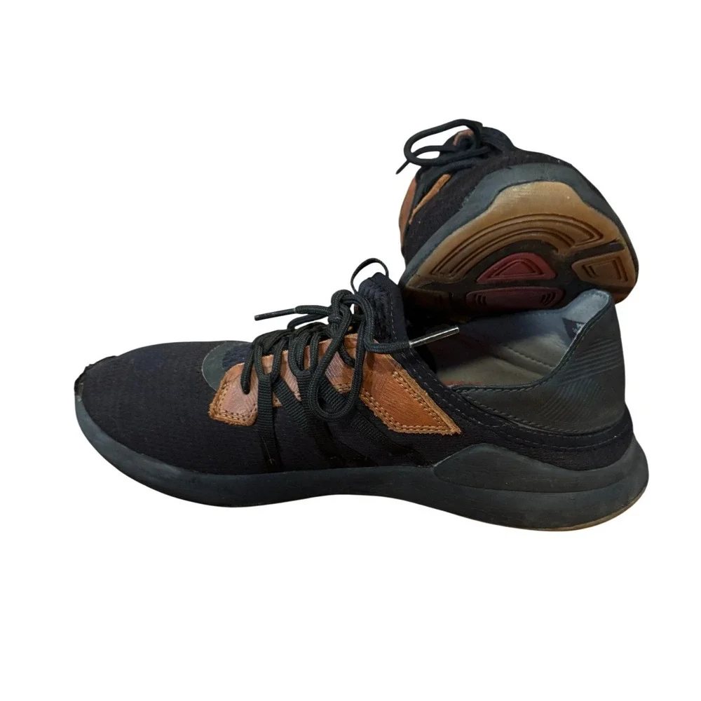 OluKai Mio Lī Men's Sneakers US 9.5 Black Brown Mesh Comfort Casual Shoes